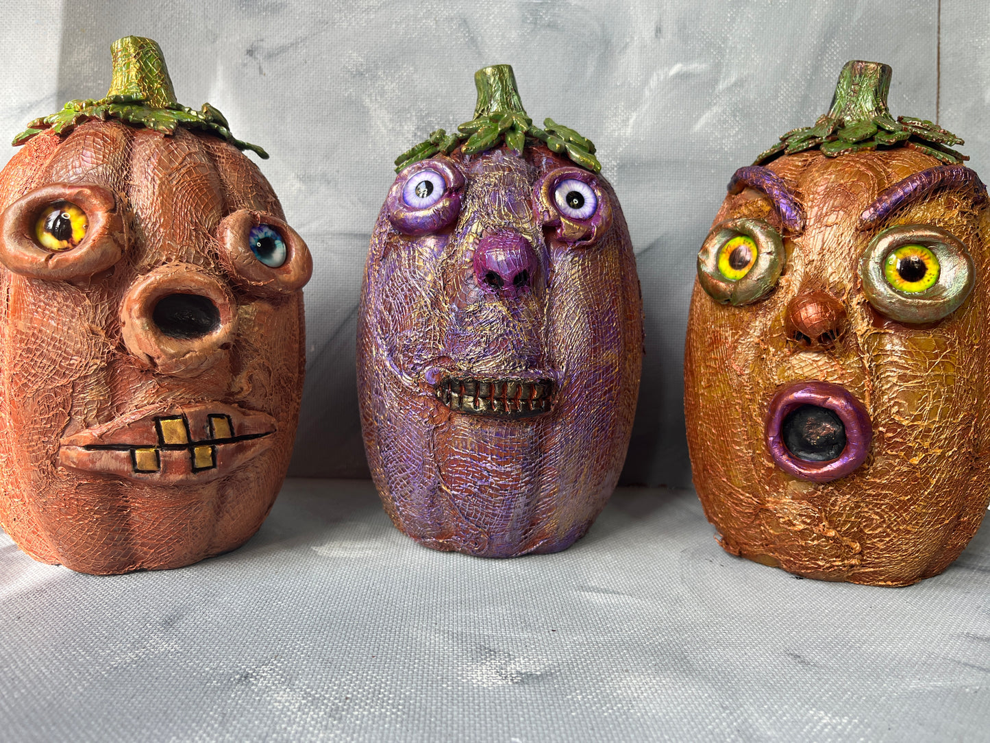 Fun ceramic pumpkins