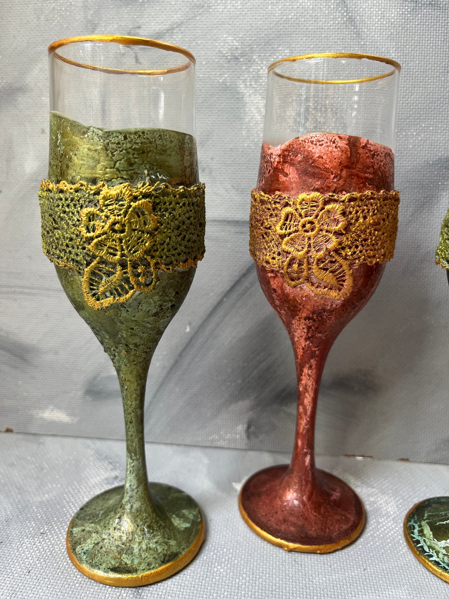 Decorated candles