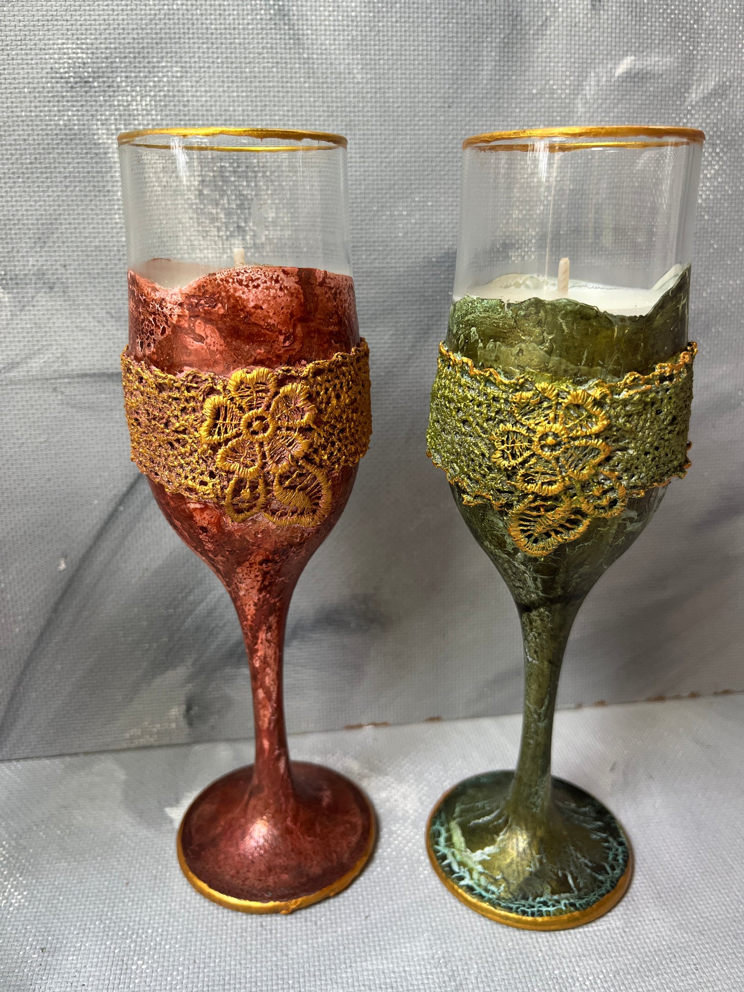 Decorated candles