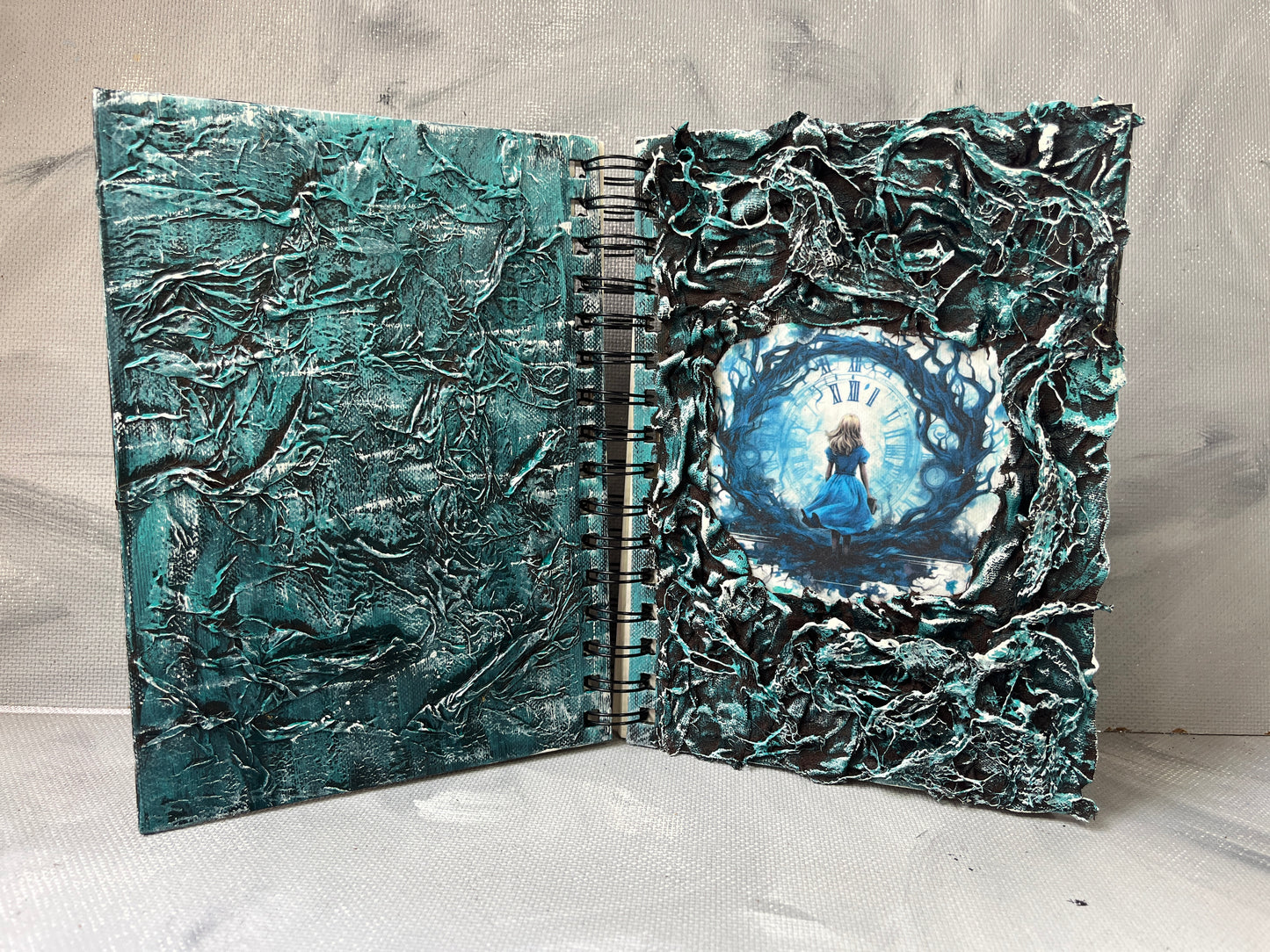 A5 journal: Girl in woodland