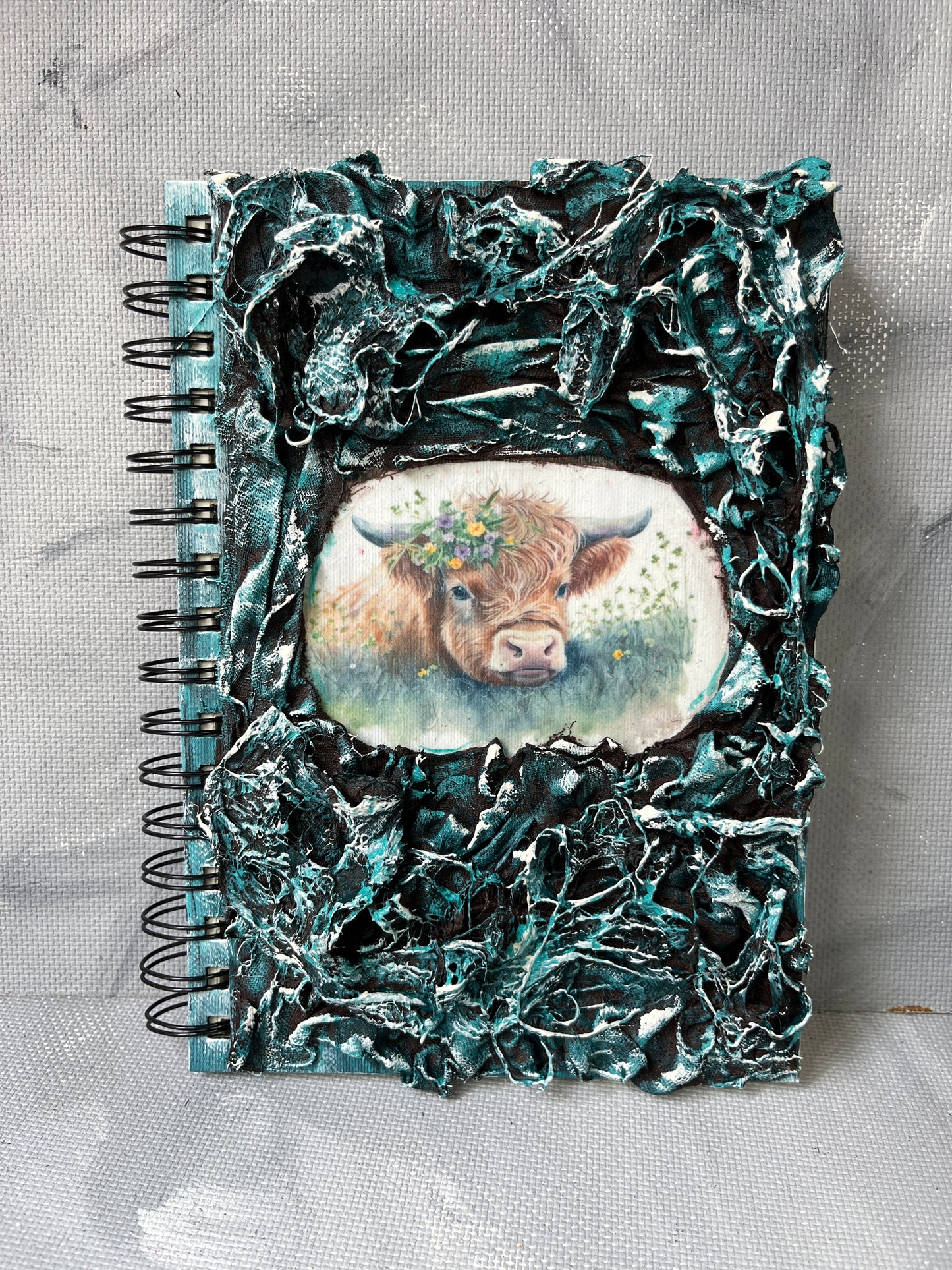 A5 journal: Highland Cow