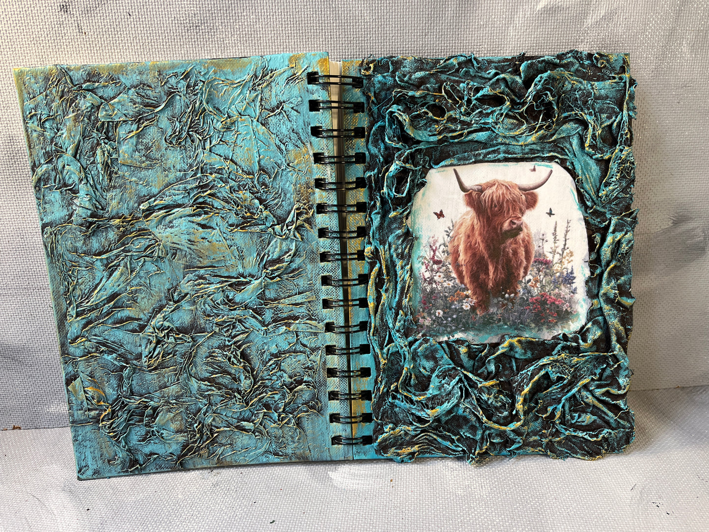 A5 journal: Highland coo