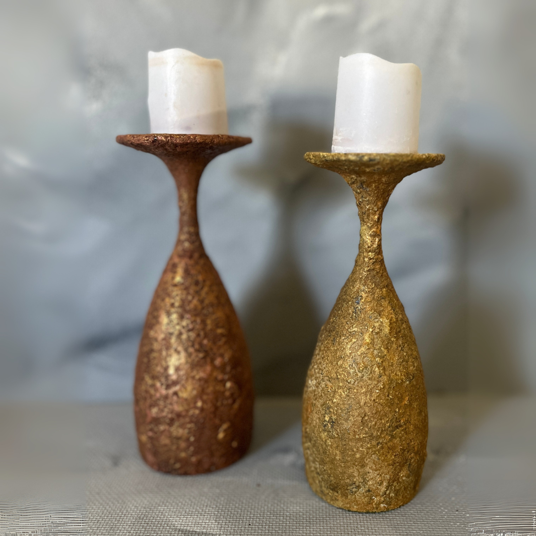 Textured Candle Holders