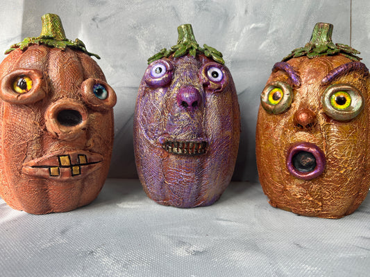 Fun ceramic pumpkins
