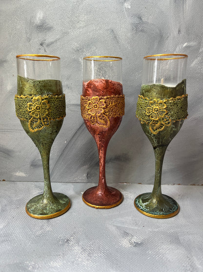 Decorated candles