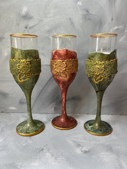 Decorated candles