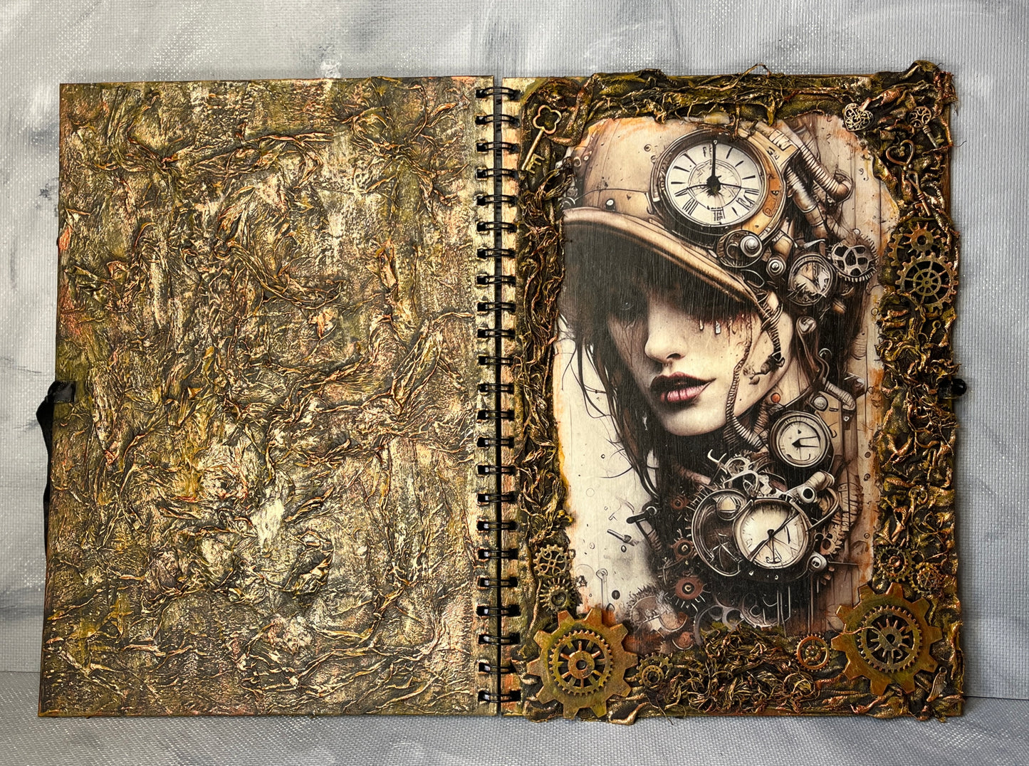 A4 journal: Steampunk Lady