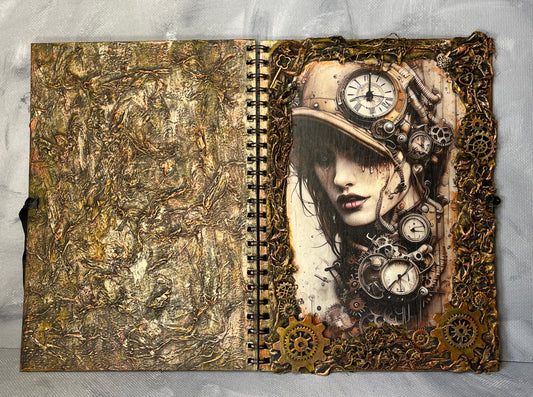 A4 journal: Steampunk Lady