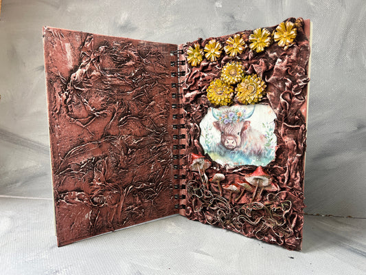 A5 journal: Highland cow