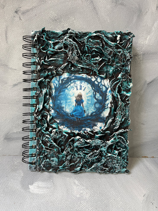 A5 journal: Girl in woodland