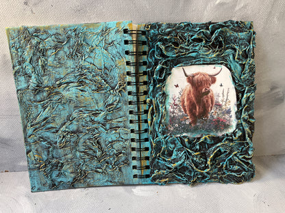 A5 journal: Highland coo