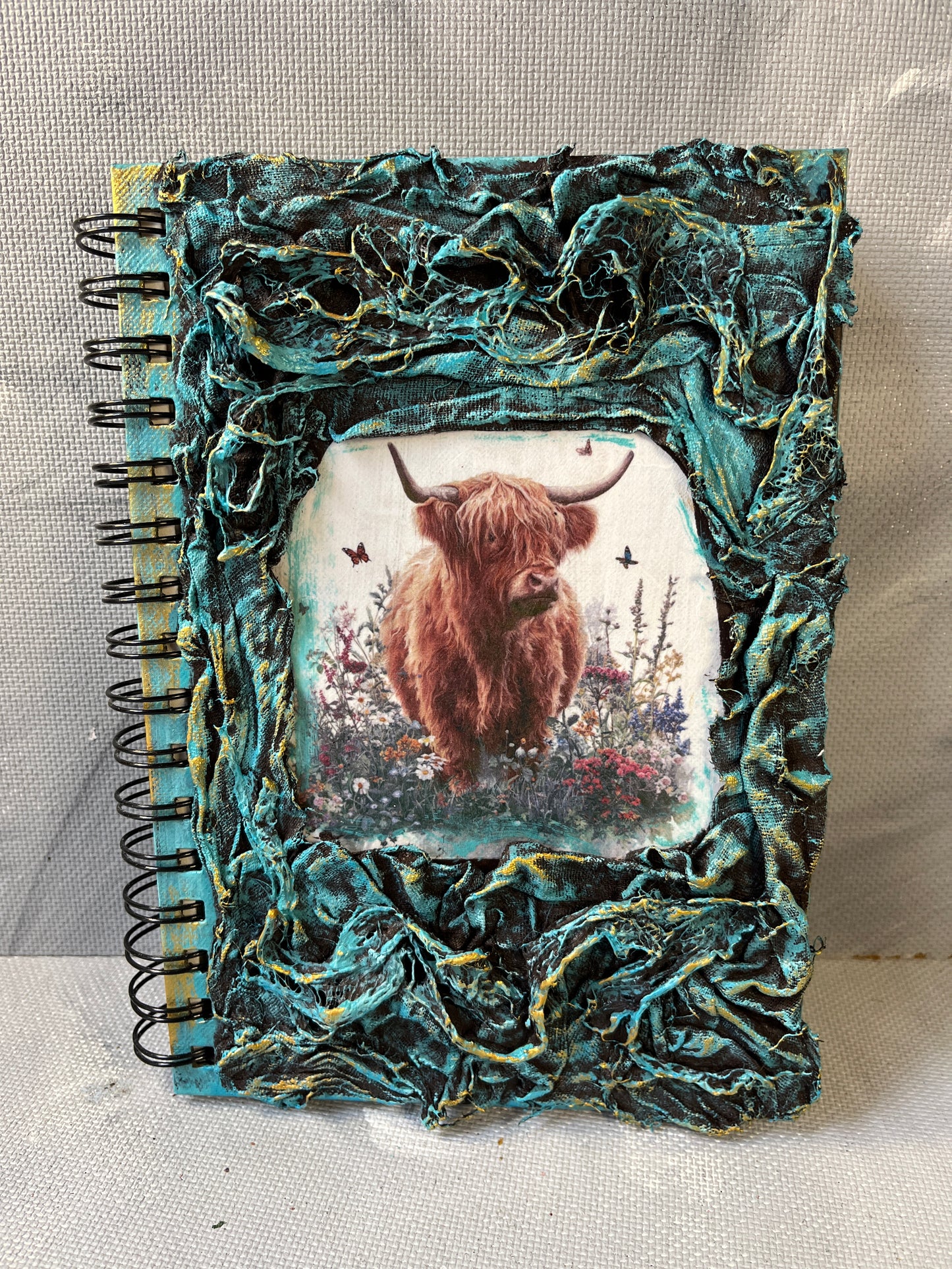 A5 journal: Highland coo
