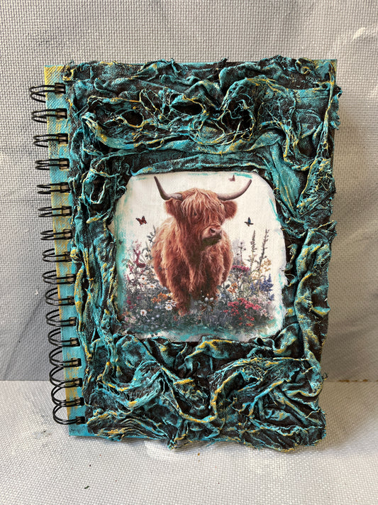 A5 journal: Highland coo