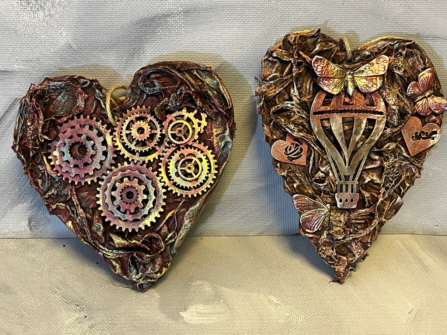 Heart shaped hanging plaque