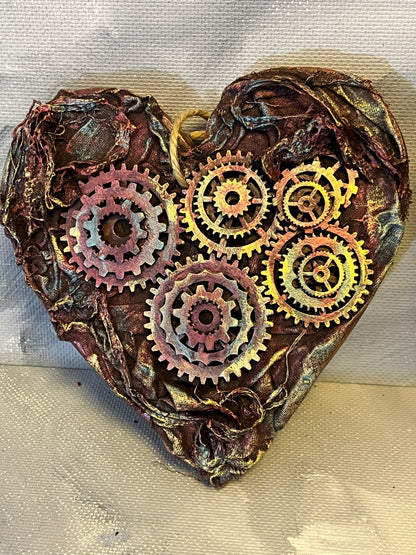 Heart shaped hanging plaque