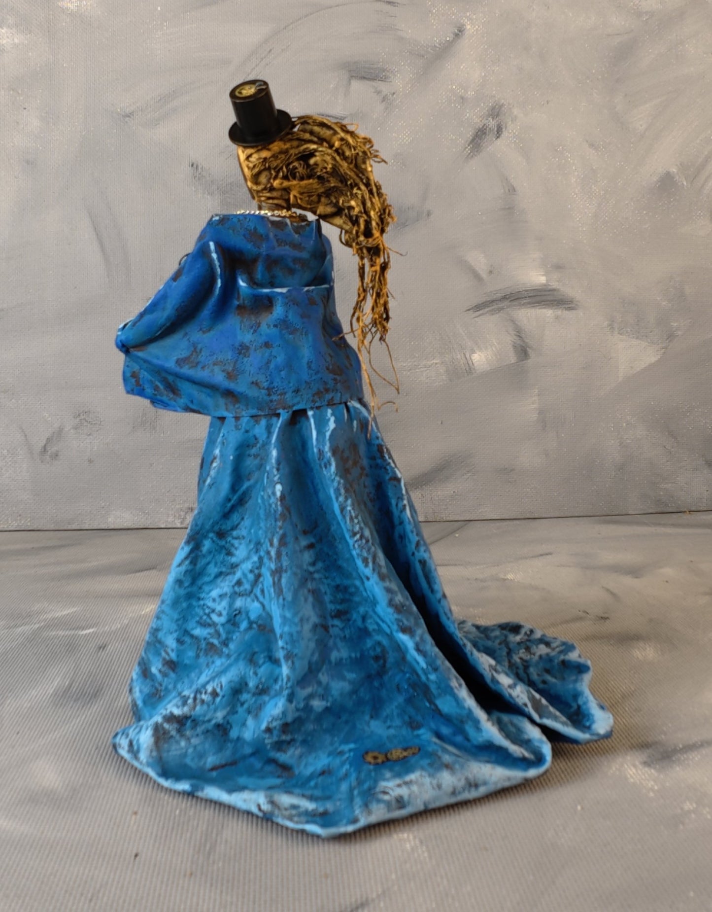 Steampunk Lady Blue Dress