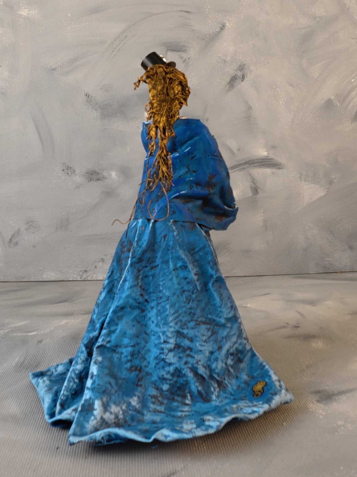 Steampunk Lady Blue Dress