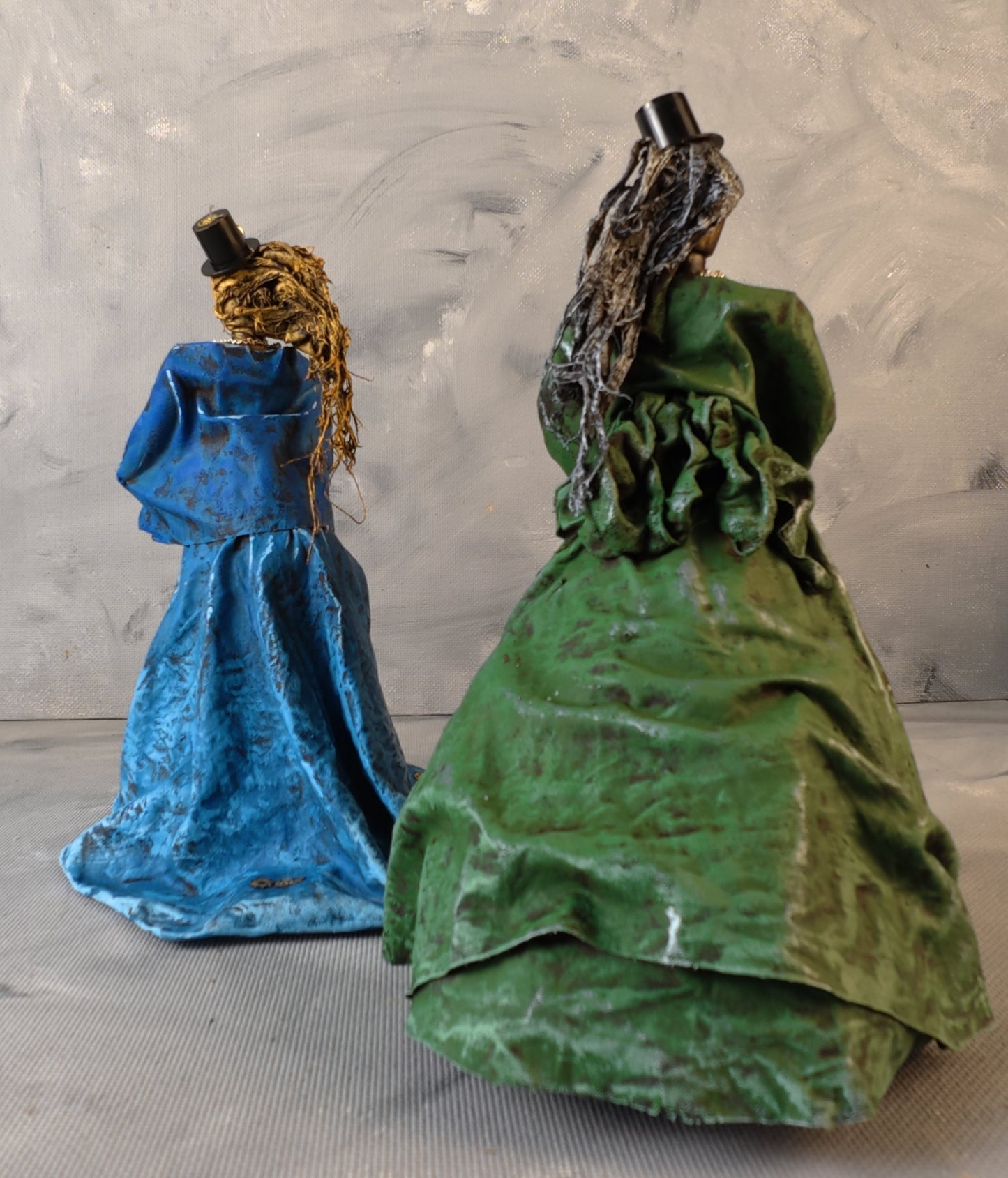 Steampunk Lady Green Dress
