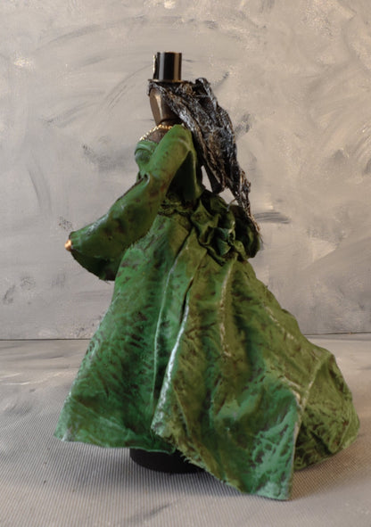 Steampunk Lady Green Dress