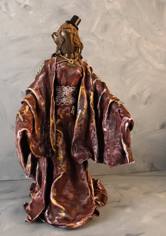 Steampunk Lady Red Dress