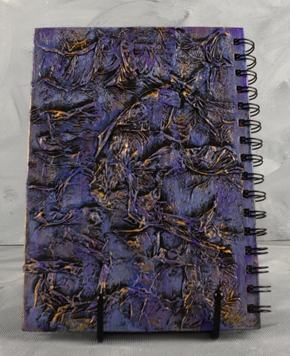 A5 journal:Steampunk cogs in purple